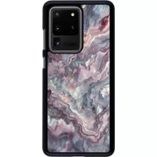 Samsung Galaxy S20 Ultra Case Hülle - Violetter silberner Marmor