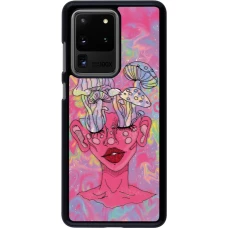 Samsung Galaxy S20 Ultra Case Hülle - Psychedelic pink mushroom