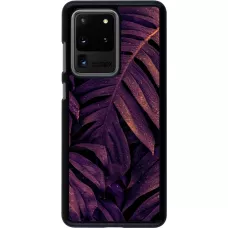 Samsung Galaxy S20 Ultra Case Hülle - Purple Light Leaves