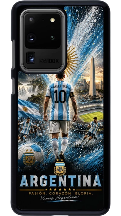 Samsung Galaxy S20 Ultra Case Hülle - Fussball Argentinien splash 2026