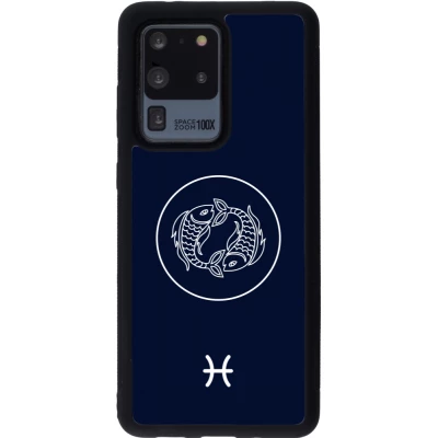 Samsung Galaxy S20 Ultra Case Hülle - Silikon schwarz Astrologie Fische