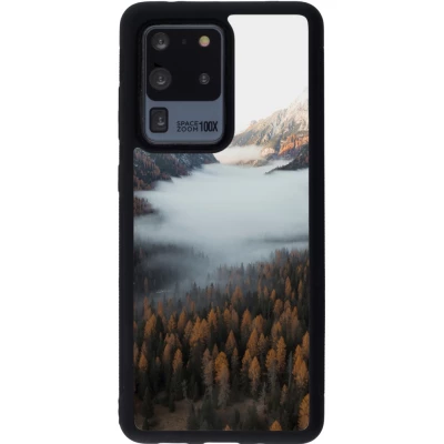 Samsung Galaxy S20 Ultra Case Hülle - Silikon schwarz Autumn 22 forest lanscape
