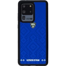 Samsung Galaxy S20 Ultra Case Hülle - Silikon schwarz Usbekistan 2026 personalisierbares Fussballtrikot