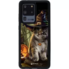 Hülle Samsung Galaxy S20 Ultra - Silikon schwarz Halloween 21 Witch cat