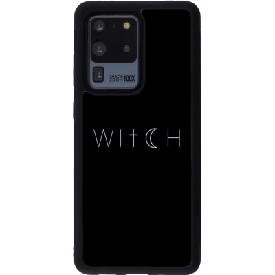 Samsung Galaxy S20 Ultra Case Hülle - Silikon schwarz Halloween 22 witch word