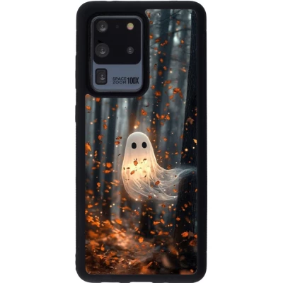 Samsung Galaxy S20 Ultra Case Hülle - Silikon schwarz Halloween 2025 Ghost in the forest