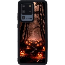Samsung Galaxy S20 Ultra Case Hülle - Silikon schwarz Halloween 2025 Road of Terrifying Pumpkins