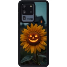 Coque Samsung Galaxy S20 Ultra - Silicone rigide noir Halloween 2026 Evil Sunflower