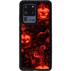 Coque Samsung Galaxy S20 Ultra - Silicone rigide noir Halloween 2026 Pattern Halloween