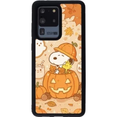 Samsung Galaxy S20 Ultra Case Hülle - Silikon schwarz Halloween 2026 Snoopy Halloween