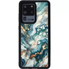 Samsung Galaxy S20 Ultra Case Hülle - Silikon schwarz Grüner Blauer Goldener Marmor