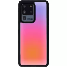 Samsung Galaxy S20 Ultra Case Hülle - Silikon schwarz Orange Pink Blue Gradient