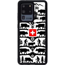 Coque Samsung Galaxy S20 Ultra - Silicone rigide noir Poya Suisse 3