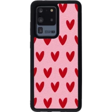 Samsung Galaxy S20 Ultra Case Hülle - Silikon schwarz Saint Valentines Day 26 Pattern heart