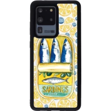Samsung Galaxy S20 Ultra Case Hülle - Silikon schwarz Sardines in oil 2026