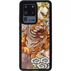 Samsung Galaxy S20 Ultra Case Hülle - Silikon schwarz Spring 23 japanese tiger