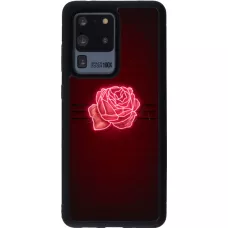 Samsung Galaxy S20 Ultra Case Hülle - Silikon schwarz Spring 23 neon rose