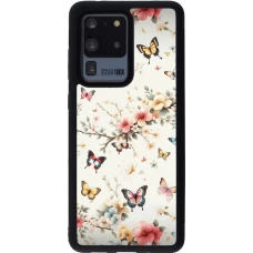 Samsung Galaxy S20 Ultra Case Hülle - Silikon schwarz Frühling 25 Leichte Schmetterlinge