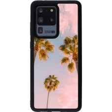 Samsung Galaxy S20 Ultra Case Hülle - Silikon schwarz Summer 2025 Palmiers