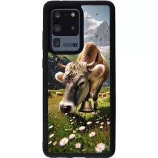 Samsung Galaxy S20 Ultra Case Hülle - Silikon schwarz Kuh Berg Wallis