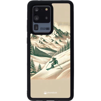 Samsung Galaxy S20 Ultra Case Hülle - Silikon schwarz Vintage Skiberg