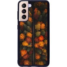 Samsung Galaxy S21 5G Case Hülle - Silikon schwarz Autumn 26 Road in autumn