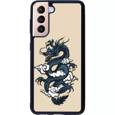 Samsung Galaxy S21 5G Case Hülle - Silikon schwarz Blue Dragon Tattoo