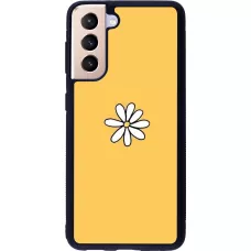 Samsung Galaxy S21 5G Case Hülle - Silikon schwarz Easter 2023 daisy