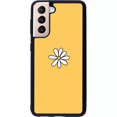 Samsung Galaxy S21 5G Case Hülle - Silikon schwarz Easter 2023 daisy