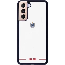 Coque Samsung Galaxy S21 5G - Silicone rigide noir Maillot de football Angleterre 2026 personnalisable