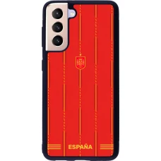 Samsung Galaxy S21 5G Case Hülle - Silikon schwarz Spanien 2026 personalisierbares Fussballtrikot