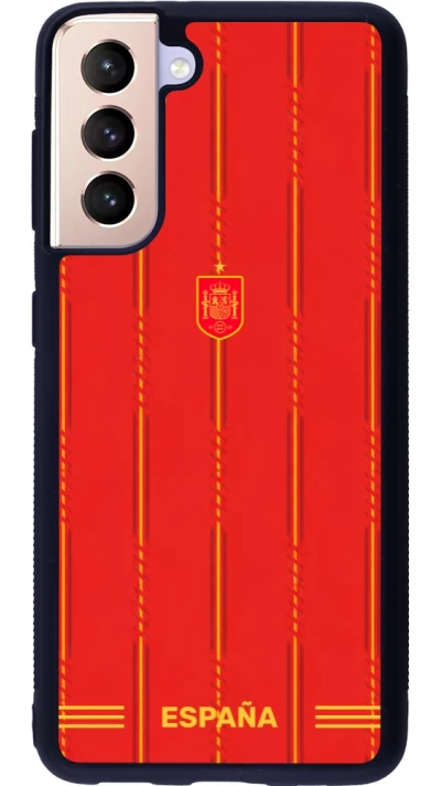 Samsung Galaxy S21 5G Case Hülle - Silikon schwarz Spanien 2026 personalisierbares Fussballtrikot