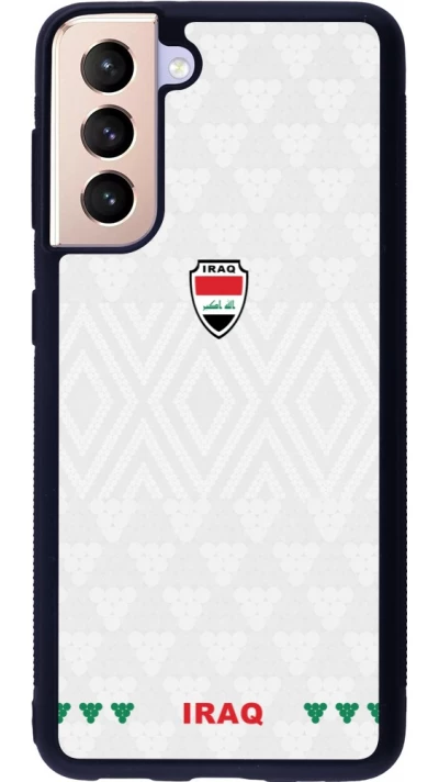 Samsung Galaxy S21 5G Case Hülle - Silikon schwarz Irak 2026 personalisierbares Fussballtrikot