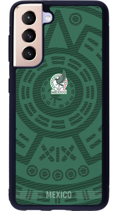 Samsung Galaxy S21 5G Case Hülle - Silikon schwarz Mexiko 2026 personalisierbares Fussballtrikot