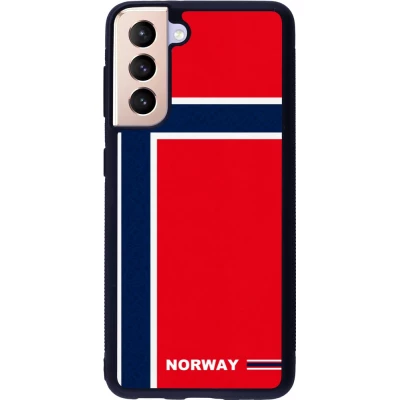 Samsung Galaxy S21 5G Case Hülle - Silikon schwarz Norwegen 2026 personalisierbares Fussballtrikot
