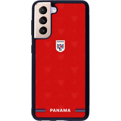 Samsung Galaxy S21 5G Case Hülle - Silikon schwarz Panama 2026 personalisierbares Fussballtrikot
