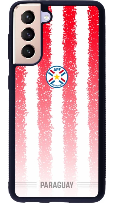 Samsung Galaxy S21 5G Case Hülle - Silikon schwarz Paraguay 2026 personalisierbares Fussballtrikot