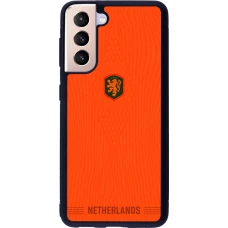 Samsung Galaxy S21 5G Case Hülle - Silikon schwarz Niederlande 2026 personalisierbares Fussballtrikot