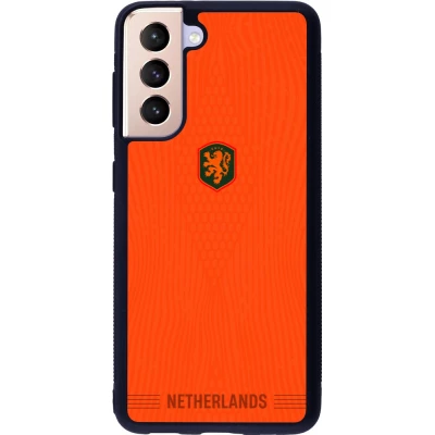 Samsung Galaxy S21 5G Case Hülle - Silikon schwarz Niederlande 2026 personalisierbares Fussballtrikot