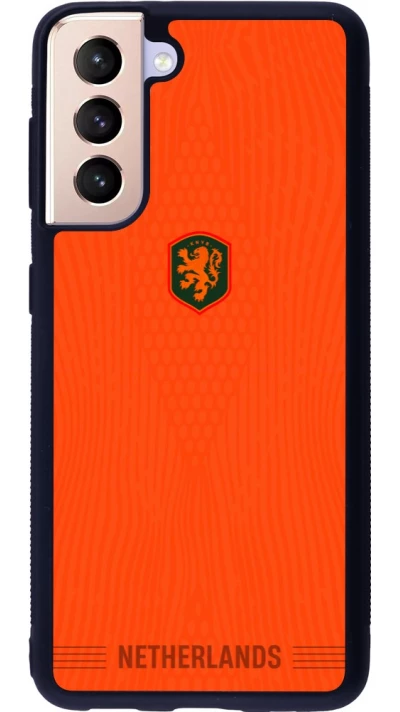 Samsung Galaxy S21 5G Case Hülle - Silikon schwarz Niederlande 2026 personalisierbares Fussballtrikot