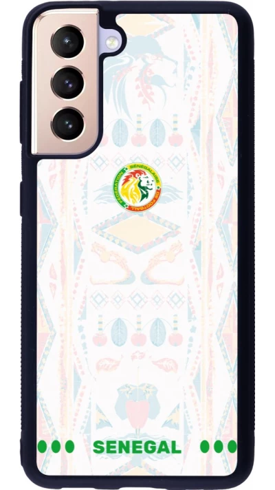 Samsung Galaxy S21 5G Case Hülle - Silikon schwarz Senegal 2026 personalisierbares Fussballtrikot