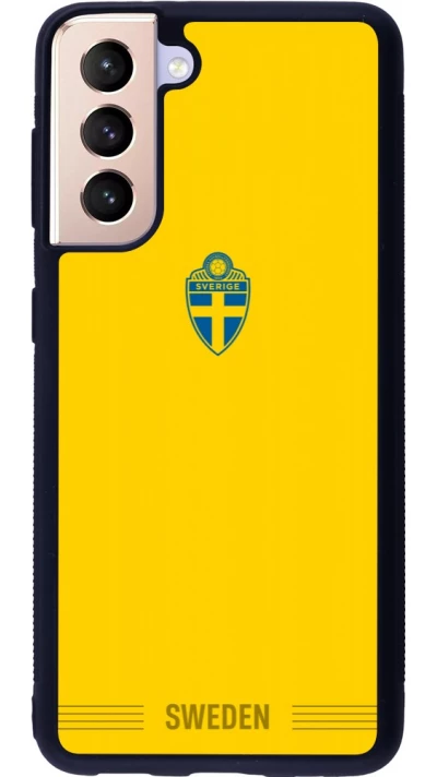 Samsung Galaxy S21 5G Case Hülle - Silikon schwarz Schweden 2026 personalisierbares Fussballtrikot