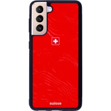 Samsung Galaxy S21 5G Case Hülle - Silikon schwarz Schweiz 2026 personalisierbares Fussballtrikot