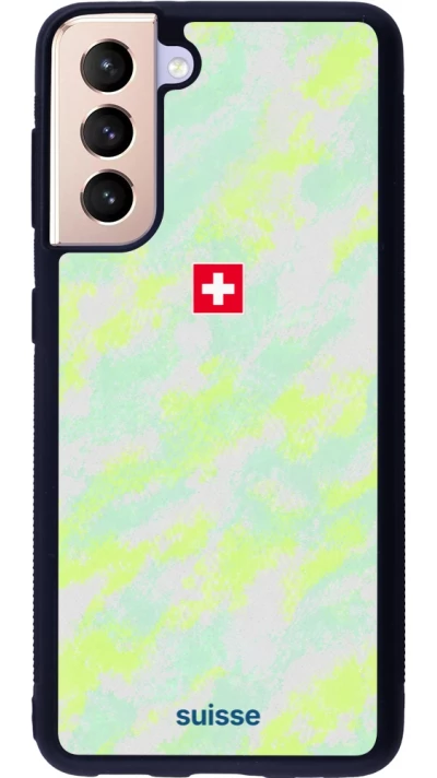 Samsung Galaxy S21 5G Case Hülle - Silikon schwarz Schweiz Away 2026 personalisierbares Fussballtrikot