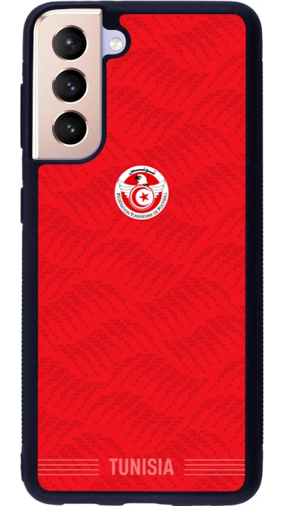 Samsung Galaxy S21 5G Case Hülle - Silikon schwarz Tunesien 2026 personalisierbares Fussballtrikot