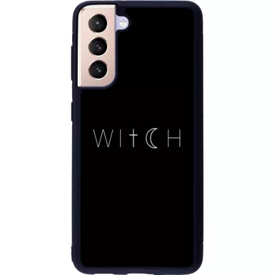 Coque Samsung Galaxy S21 5G - Silicone rigide noir Halloween 22 witch word