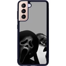 Coque Samsung Galaxy S21 5G - Silicone rigide noir Halloween 2026 Scream and Michael Myers