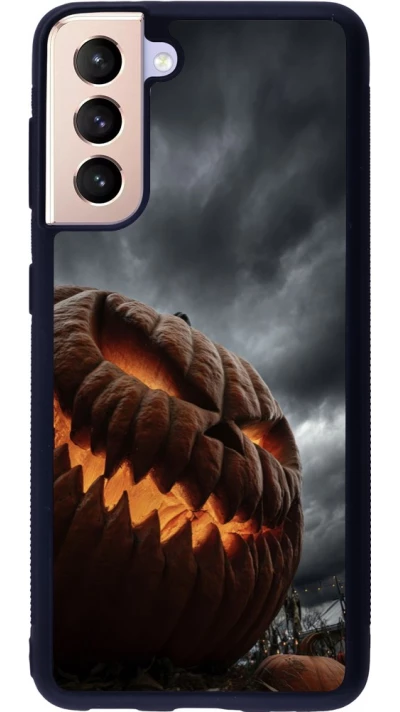 Coque Samsung Galaxy S21 5G - Silicone rigide noir Halloween 2026 The Wicked Pumpkin