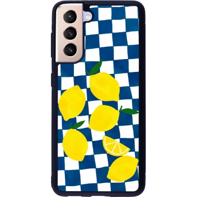 Coque Samsung Galaxy S21 5G - Silicone rigide noir Illustration lemons 2026