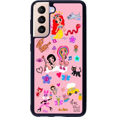 Coque Samsung Galaxy S21 5G - Silicone rigide noir Karol G La Bichota Manana Sera Bonito